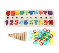 With a Classification Toy for the Number of Colored Wooden Numbers, in Wood to Associate in Original Montessori Toys, for Preschool Educational Children