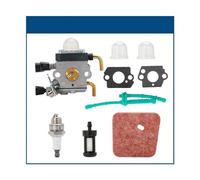 With Air Filter Line Gasket Carb Carburetor Kit For Stihl FS55 FS55R FS55RC KM55 HL45KM55R FS38 String Trimmer Weed Eater(1 set A)