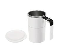 With Automatic Stirrer - 380 ml for Milk and Water | Magnetic with Automatic Shaking and Lid - for Tea Beverage Cocoa Honey Home Kitchen Bar Birthday Christmas