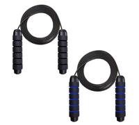 With Ball Bearings Adjustable Tangle-Free Speed Wire Jump Rope Workout with Foam