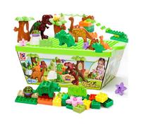 (with box) 40PCS Dinosaur Building Blocks Set Dinosaur World Paradise Model Toys Bricks