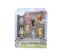 (With Box) 8Pcs Bluey Family And Friends Dog Pet Action Figures 3'' Model Toy Set Kids Gift