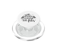 With Brave Wings She Flies Inspirational Empowerment PopSockets PopGrip for MagSafe