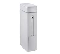 With Brush Cracked Trash Can Ultra-Thin for Home Use Bathroom Toilet Plastic with Storage Bin Lid