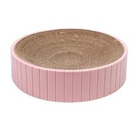 with Cat Mint - Double-Sided Cardboard Lounge Pad to Protect Furniture, Round Design for Engaging Play