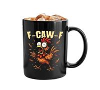 with Chicken - Ceramic 8.2 cm/3.23 Inches 400 ml | Coffee Cups Côn Ta? by Po?lo, Cute Ta?ze for Drinking C?n Decorations by Pol?o | Hot Tea Cold Milk Water Juice Drink Home Office Scuo