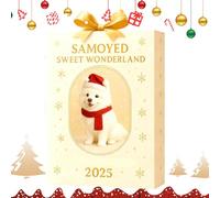 with Christmas Ornaments | 2D Acrylic Figurines of Puppies | 24 Day Christmas Countdown Countdown Ornament, for Car Mirror School Party Garden Holiday