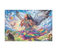with Colorful Wings And Eagles 1000 Piece Jigsaw Puzzle for Adults Happy Time Jigsaw Home Studio Decor Stress Relief Challenge Perfect Holiday Present Relaxation Tool 1000 PCS