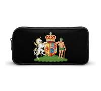 with Compartments Pen Pouch Bag Coat of Arms of Scotland Stationery Pouch Bag Suitable Pencil Case for Student, Office Supplies, Stationery Organizer, 20X9X4Cm