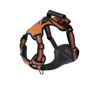 With Control Handle No Pull Adjustable Soft Comfortable Dog Harness Outdoor Reflective Breathable Nylon Labrador French Bulldog Harness,Orange,XS