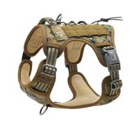With Control Handle Outdoor Reflective No Pull Nylon Dog Harness Adjustable With Padding Dog Training Hunting Harness For Medium To Large Dogs,E,L
