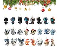 with Countdown 2D Acrylic Dragon Pendant Memories, Set Countdown Christmas 24 Days - for Granddaughter Family Friends Teenagers Students Pencil Case