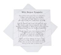 With Deepest Sympathy Card, Heartfelt Condolences Suicide Loss Card with Poem Verse, Thinking of You, Angel Wings