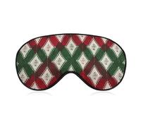 with Diamond Pattern Blackout Sleep Eye Mask, Ventilated Fabric, Adjustable Wearing Style, Zero Pressure Sleeping Mask Soft Skin Friendly Eyeshade for Women Men