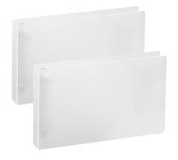 with Dividers, Index Card Case and Organizer, Quality Pp Material Spine, 120-Card Capacity, Includes Two Horizontal A5 Two-Hole Binders, Index Card Holders