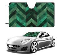 with Emerald Green Car Windshield Sun Shade Keep Car Interior Cool 51"x28" Folding Front Window Sun Shade, Heat Shield for SUV, Truck, Blocks UV