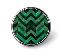 With Emerald Green Round Badge Cute Enamel Lapel Pin Brooches Button Pin Personalized Clothing Decoration Unisex Badge Holder Hats Bags Shirts Decor