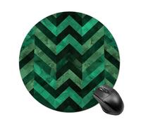 with Emerald Green Round Mouse Pad Smooth Glide Gaming Mousepad Extra Density Portable Comfortable Mouse Mat for Desk, Home, Office 7.8x7.8 Inches