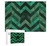 with Emerald Green Wooden Puzzles for Adults 500 PCS Unique Shape Puzzles Wall Art Home Decor for Puzzle Lovers, Family, Friend Creative Gift Toys