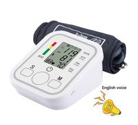 (With English Voice) Digital Blood Pressure Monitor Home Sphygmomanometer Automatic Heart Rate Pulse Meter