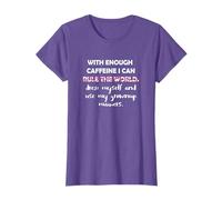 With Enough Caffeine I Can Dress Myself Coffee Lover T-Shirt