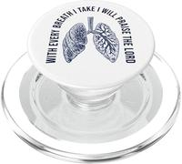 With Every Breath I Will Praise Christian Graphic Streetwear PopSockets PopGrip for MagSafe