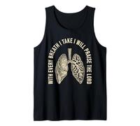 with Every Breath I Will Praise Christian Graphic Streetwear Tank Top
