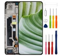 [with Frame] SWARK New LCD Display Replacement for Tecno Spark 20 Pro KJ6 LCD Screen Digitizer Assembly Replacement with Upgraded Repair Tools Kit-Black