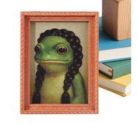 With Funny Magnets - Wooden Small Cute Funny Home Accessories and Decorations - Retro Inad Art Magnet - For Friends, Kitchen Cabinet, Christmas, Birthday, Carnival, Halloween, Winter Party and