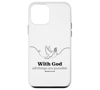 With God All Things Are Possible Dove Verse Case for iPhone 12 mini