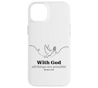 With God All Things Are Possible Dove Verse Case for iPhone 14 Plus