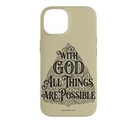 With God All Things are Possible | Matthew 19:26 Bible Faith Case for iPhone 14