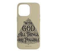 With God All Things are Possible | Matthew 19:26 Bible Faith Case for iPhone 14 Pro Max