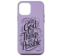With God All Things are Possible | Matthew 19:26 Case for iPhone 12 mini