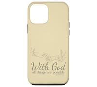 With God All Things Are Possible Matthew 19 26 Case for iPhone 12 mini