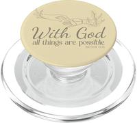With God All Things Are Possible Matthew 19 26 PopSockets PopGrip for MagSafe