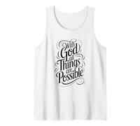 with God All Things are Possible | Matthew 19:26 Tank Top