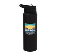 with God All Things are Possible Matthew 19:26 - Vintage Stainless Steel Insulated Water Bottle