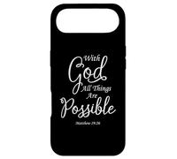 With God All Things Are Possible Matthew Bible Verse Jesus Case for iPhone Air