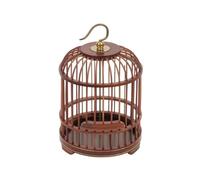 With Hanging Hook For Small Pets Solid Wooden Slatted Housing With Ventilation Traditional Ornamental Display Suitable For Tabletop Collector Showcase, L, 1 Tier