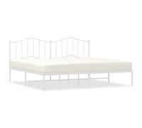 (with headboard, 193 x 203 cm) vidaXL Metal Bed Frame Home Bedroom Bed Base Mattress Foundation Bedstead