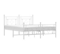 Metal Bed Frame Home Bedroom Bed Base Mattress Foundation Bedstead vidaXL