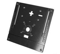 with Hole Benches Alloy Construction Insert Aluminum Router Table for Plate 240x245mm for Woodworking Alignment Central Precision Drilling (Black)