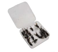 with hook Large, Fly Fishing Crankbaits - 20-Piece Soft Bait Set with Fish Attractant, Lifelike Design & High-Carbon Steel Hooks for Trout, Salmon, Bass, Pike and Carp (Freshwater & Saltwater)