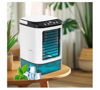 With Ice Box Mini AC Unit for Bedroom, Mini Air Conditioner with 900ML Water Tank Cooling Fans That Blow Cold Air Portable Ac Unit for Bedroom