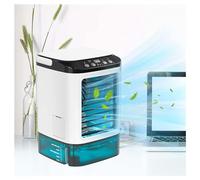 With Ice Box Portable AC for Car, Cooling Fans That Blow Cold Air 3 Speeds and 7-Color LED Ventless Portable Air Conditioners Mini AC Unit for Bedroom