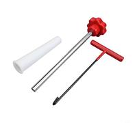 With Installation Device and Valve Stem Puller Hook Device Upper Mouth Assist Plus Gloves Metal Set Repair Tire Plastic Valve Core Remover (RED)