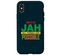 With JAH: Jamaican men Jamaican women clothes-Jamaican Top Case for iPhone X/XS