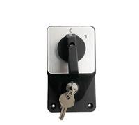 With Key 63A 660V Circuit Control Motoer Selector LW26-63/2 Two Poles Silver Contact YMW26-63 Changeover Rotary Cam Switch 1Pcs(OFF-ON)