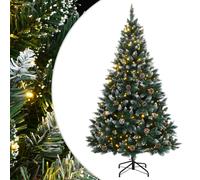 (with led, 240 cm) vidaXL Artificial Christmas Tree with Stand Xmas Tree Christmas Decoration PVC